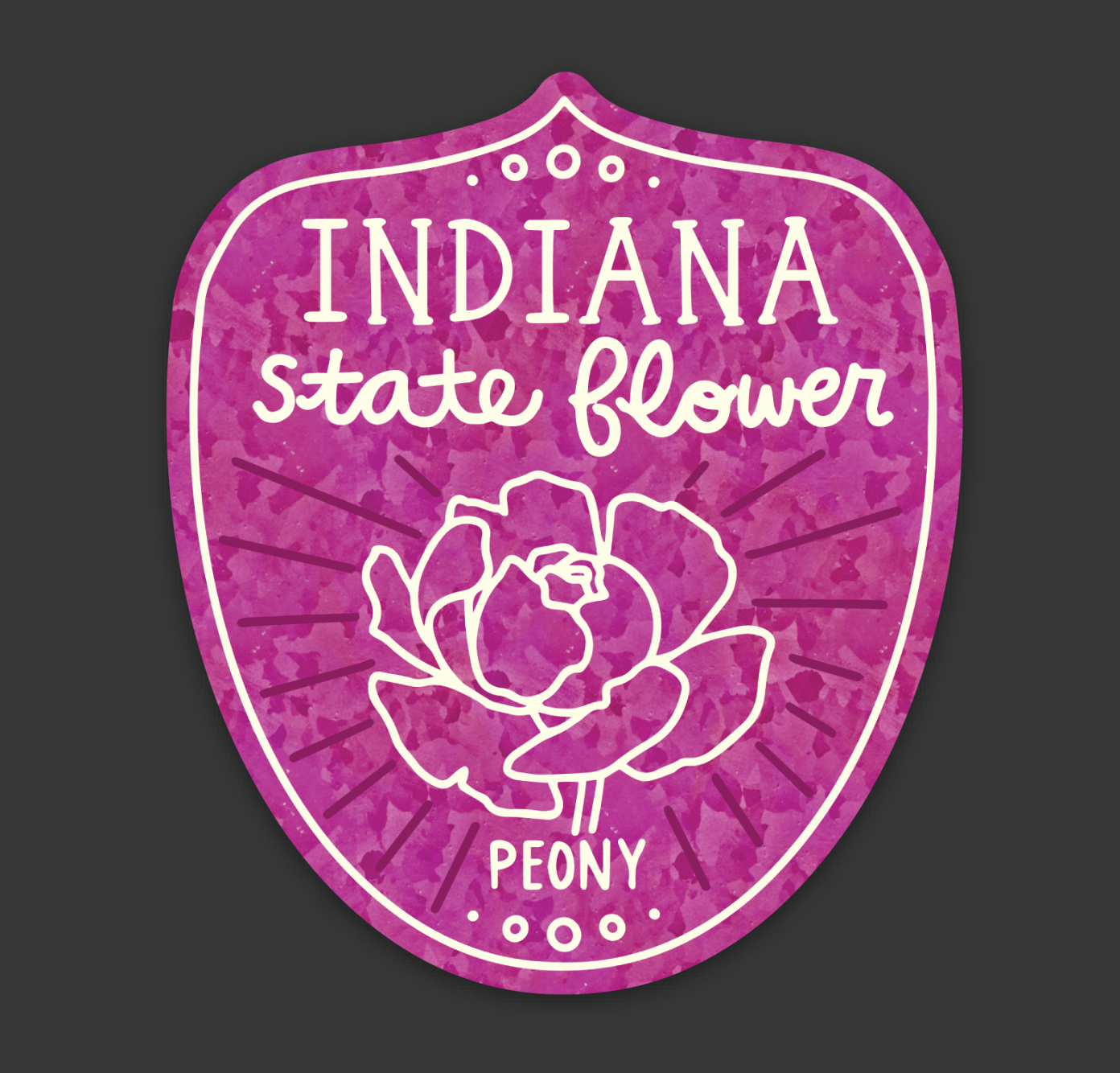 Indiana State Flower Sticker