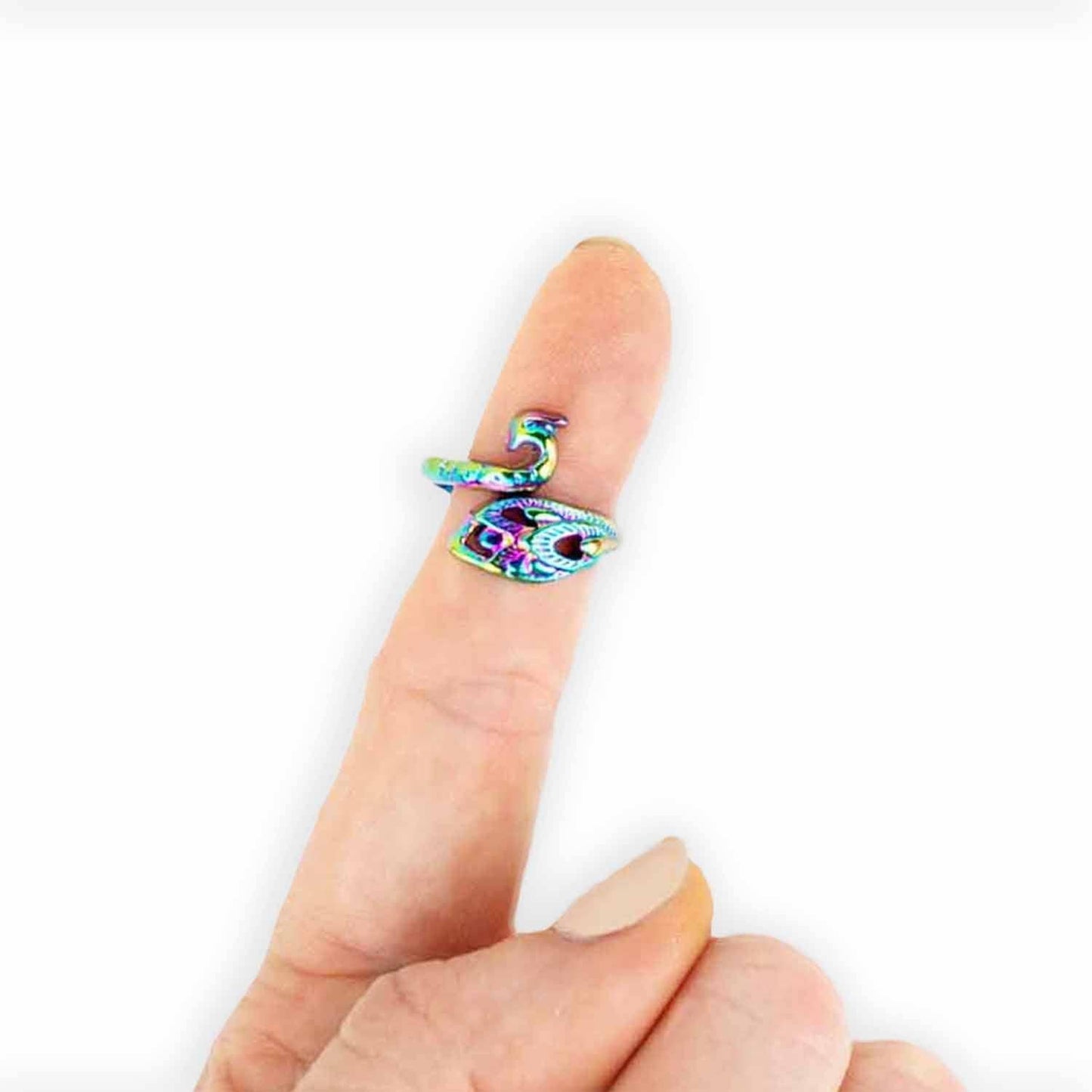 Twice Sheared Sheep: Rainbow Peacock Tensioning Ring