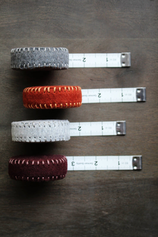 Hand-Stitched Woolen Tape Measure