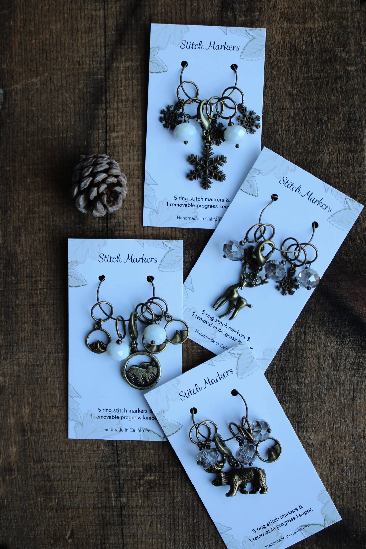 Never Knot Knitting:Winter Forest Stitch Markers