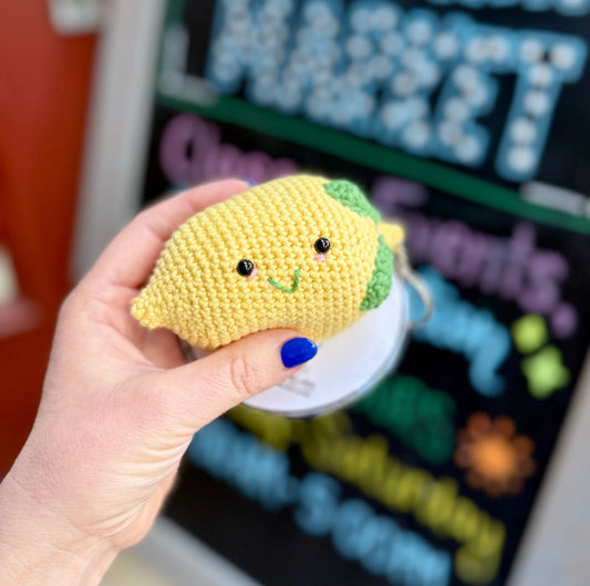Crochet Class: Lemon Keychain (class + kit) - Saturday, August 29th - 12:00pm-1:00PM
