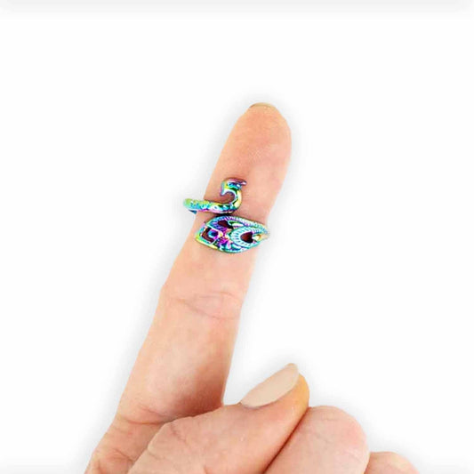 Twice Sheared Sheep: Rainbow Peacock Tensioning Ring