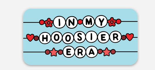 Hoosier Friendship Bracelet Sticker