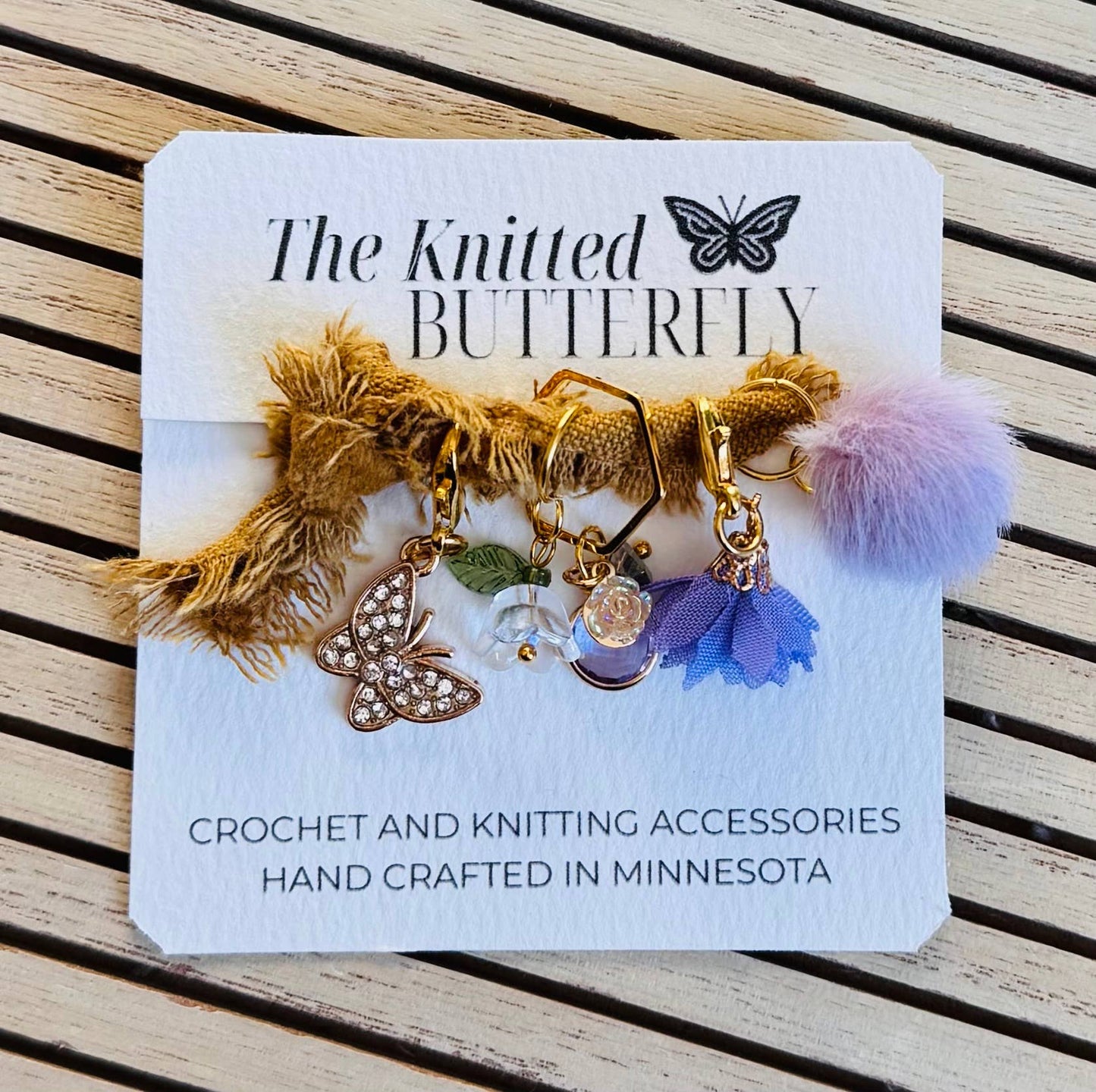 The Knitted Butterfly Flight of the Butterfly 2.0 - Purple