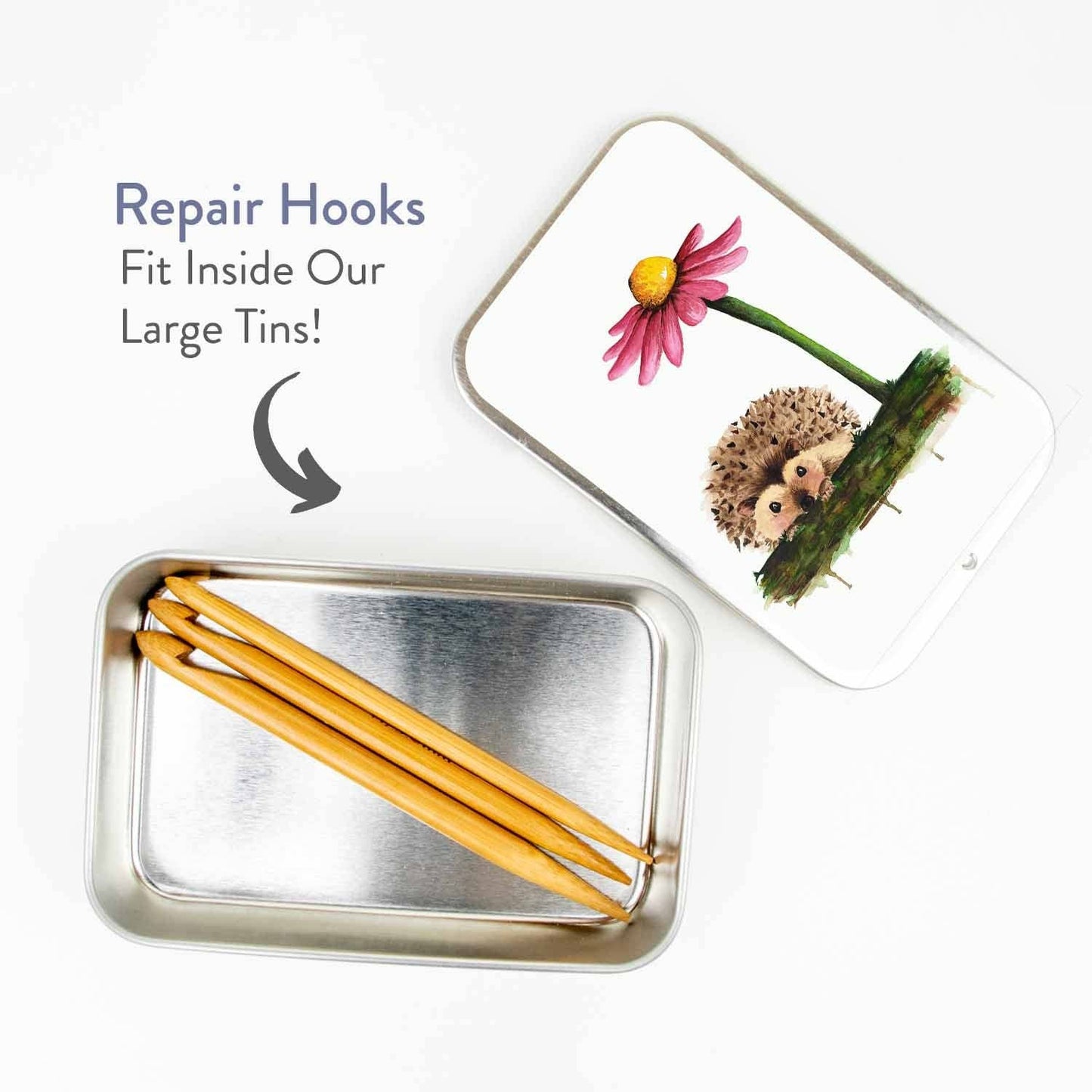 Twice Sheared Sheep: Duo Wooden Repair Hooks - Set of 3