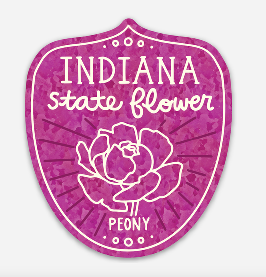 Indiana State Flower Sticker