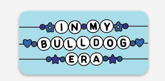 Bulldog Friendship Bracelet Sticker 