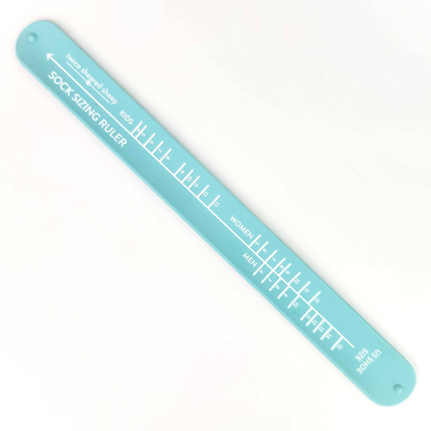 Twice Sheared Sheep: Sock Sizing Ruler - Sock Knitting Bracelet Ruler
