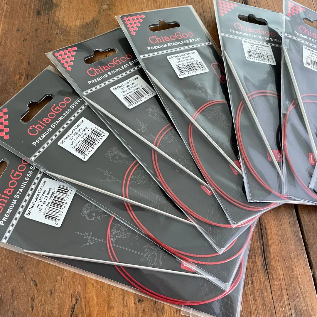 ChiaoGoo Fixed Needles - Red Lace