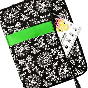 ChiaoGoo SPIN Bamboo 5" Interchangeable Needle Set, Complete, US 2-15