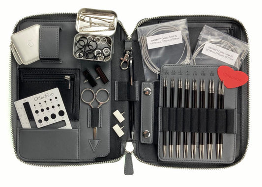 ChiaoGoo Forté 2.0 Interchangeable Set, Stainless Steel/Carbon Fiber, 5-inch (13m) (4500-C)