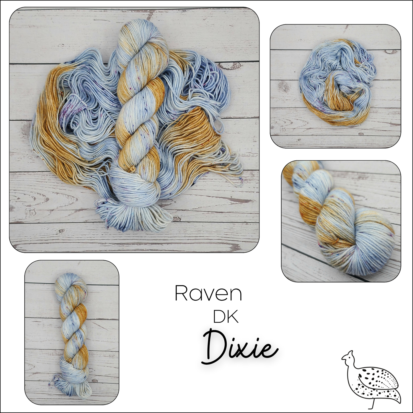 Indigo Guinea Fiber - Raven - DK