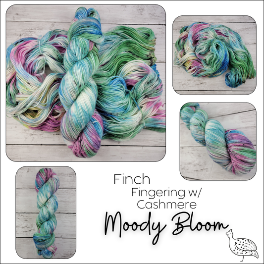 Indigo Guinea Fibers - Finch - Cashmere Fingering