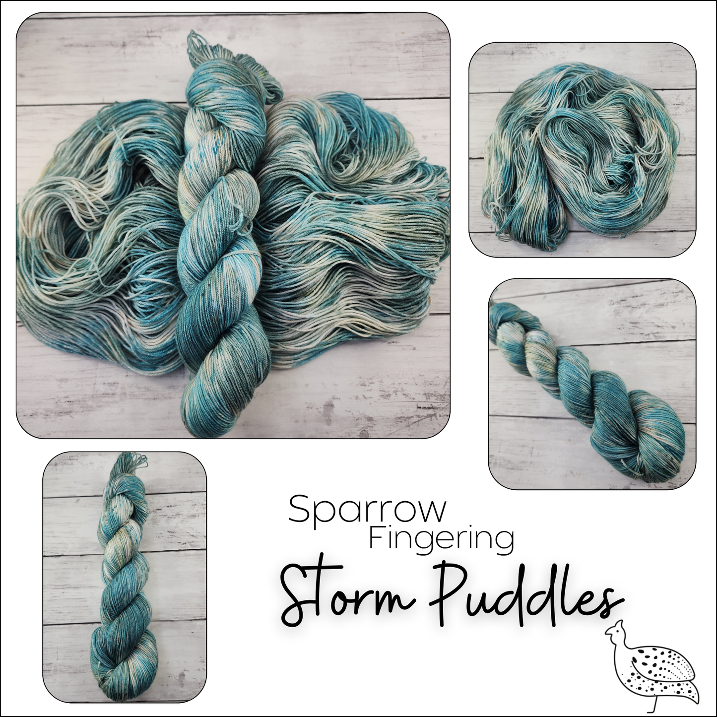 Indigo Guinea Fiber - Sparrow - Fingering