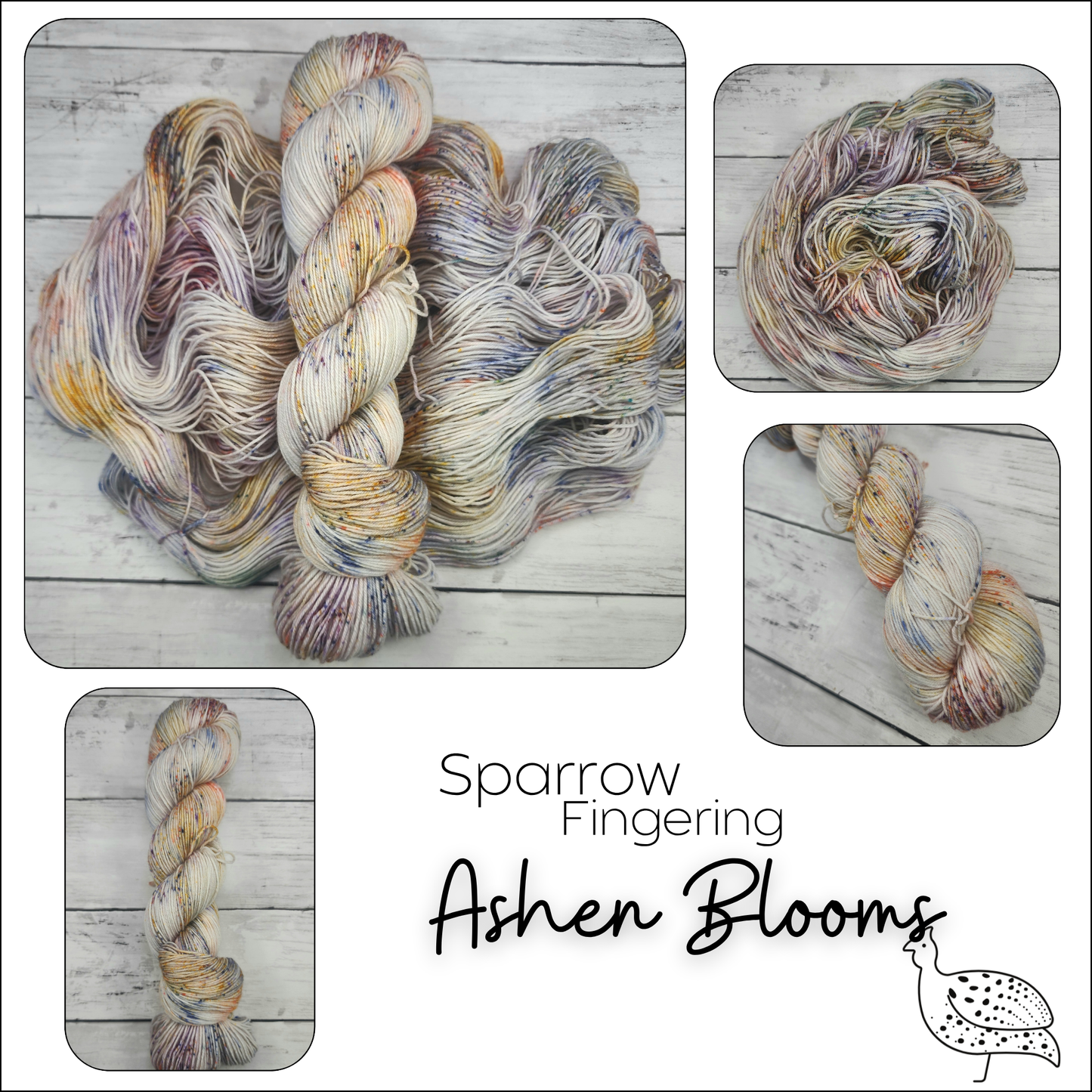 Indigo Guinea Fiber - Sparrow - Fingering