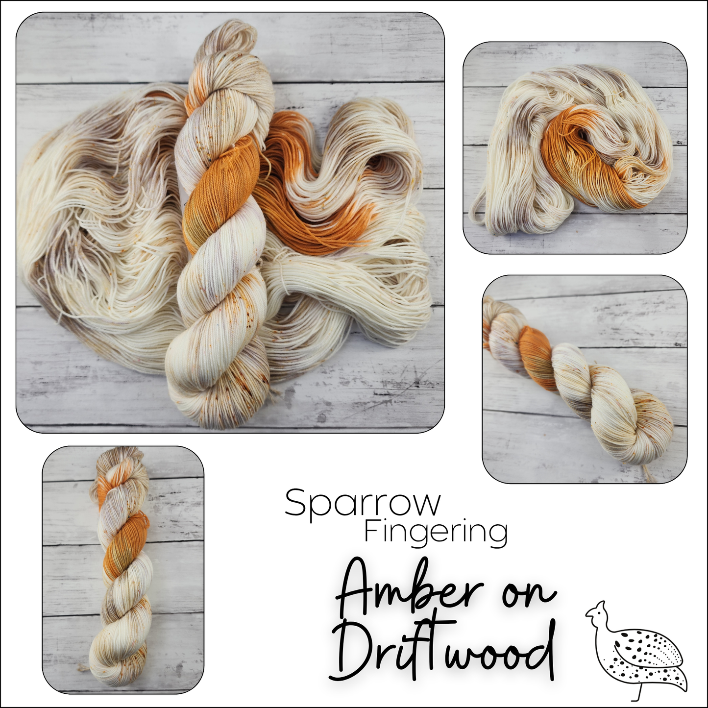 Indigo Guinea Fiber - Sparrow - Fingering