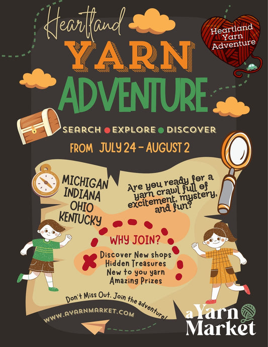 Heartland Yarn Adventure 2026 - Friday, July 24 - Sunday, August 2, 2026