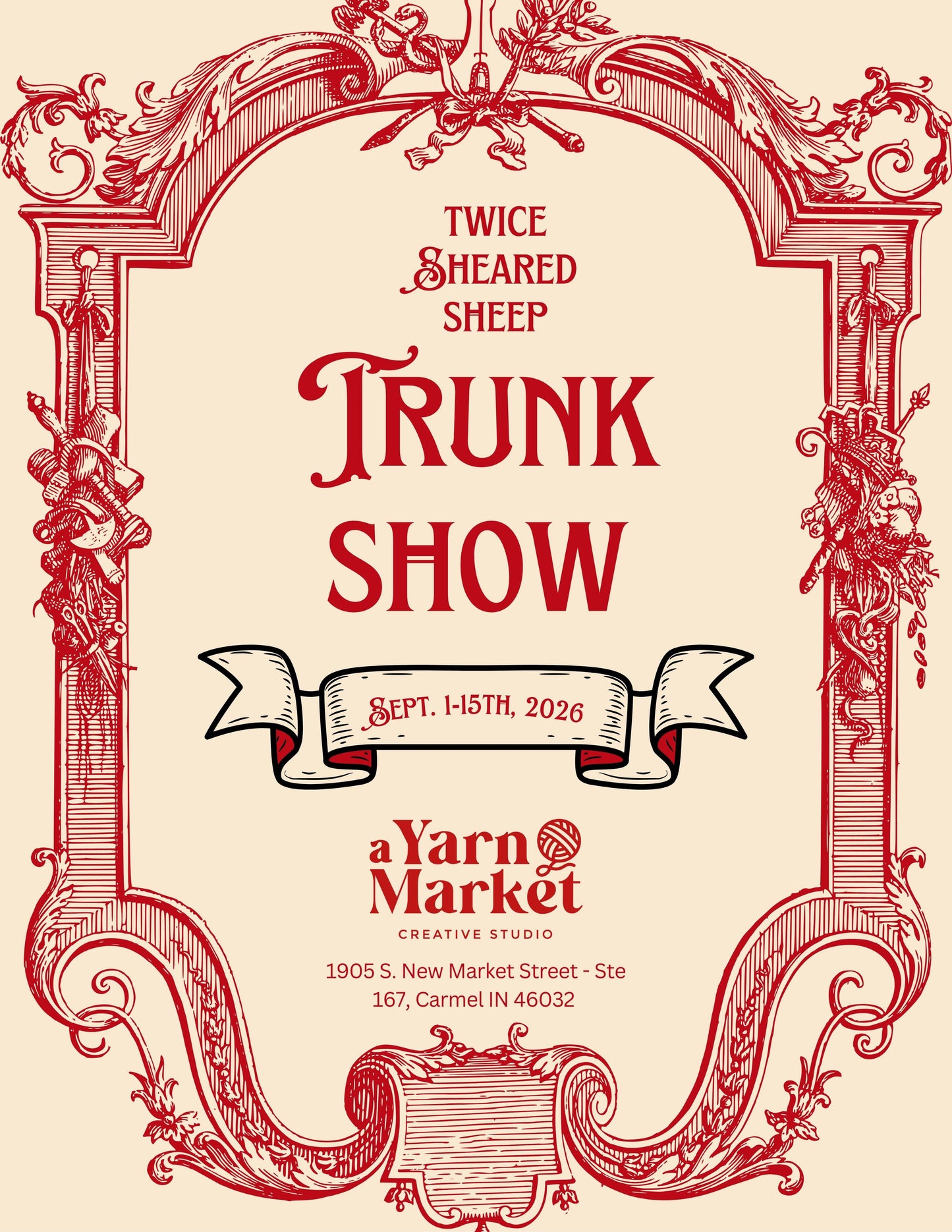 Twice Sheared Sheep: Trunk Show - September 1st-15th, 2026