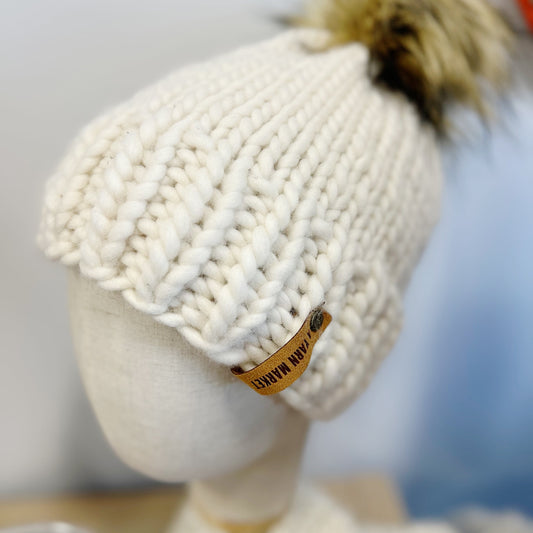 Learn to Knit: Beanie Edition (class fee) - Saturday, September 13th 9:30a to 10:30a