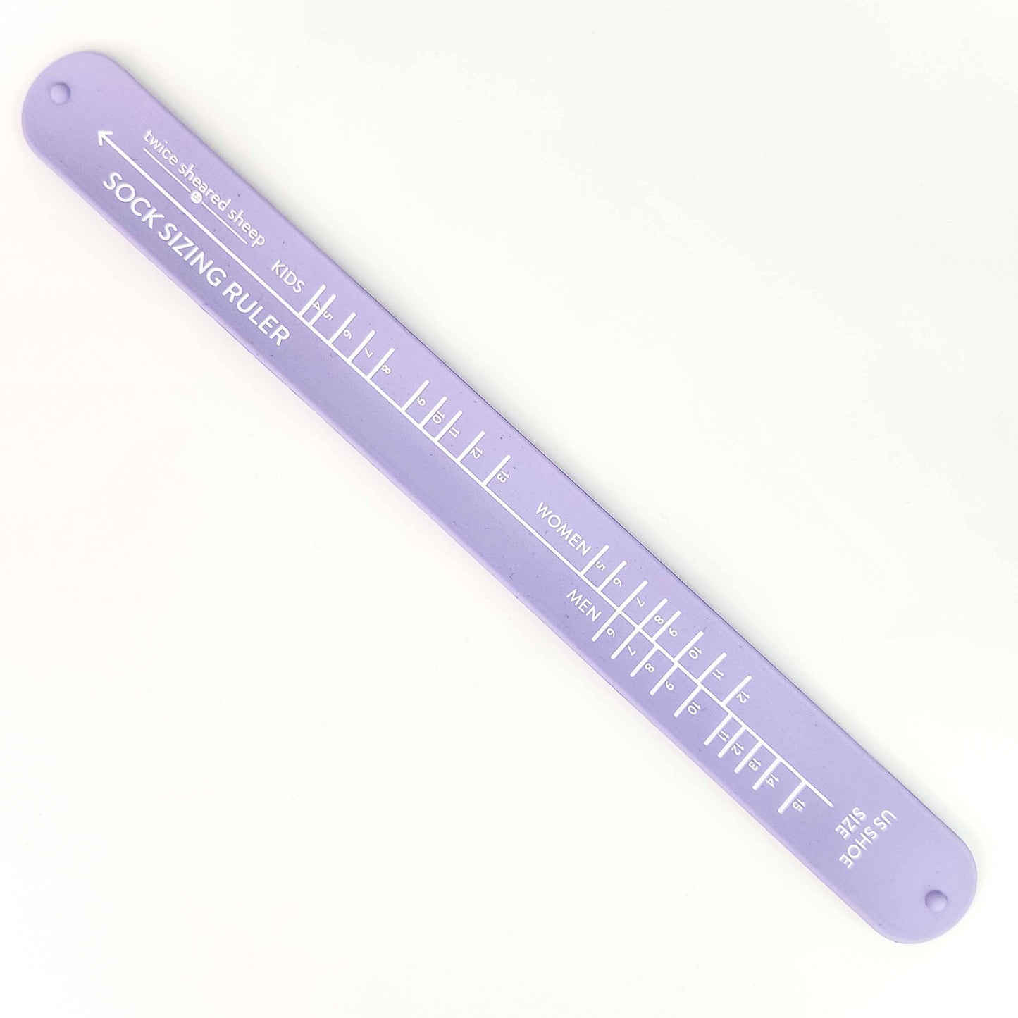 Twice Sheared Sheep: Sock Sizing Ruler - Sock Knitting Bracelet Ruler