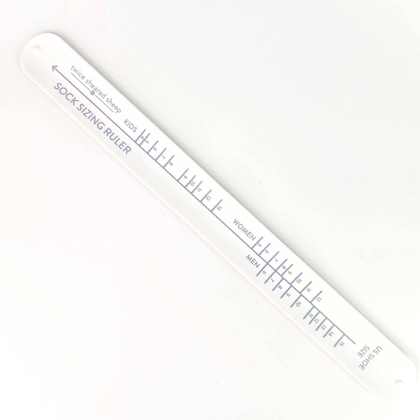 Twice Sheared Sheep: Sock Sizing Ruler - Sock Knitting Bracelet Ruler