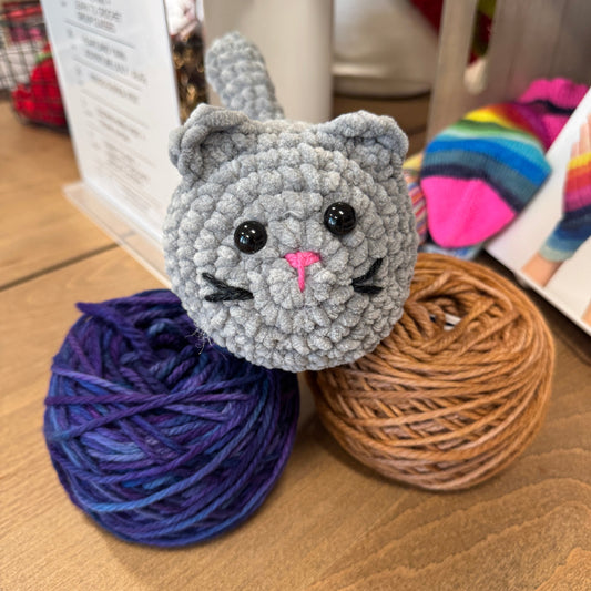 Crochet Class: Loaf Cat Edition (class fee) - Saturday, August 30th 11:30a to 12:30p