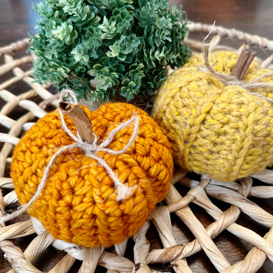 Learn to Crochet: Pumpkin Edition (class fee) - Saturday, September 13th 2:30p to 3:30p